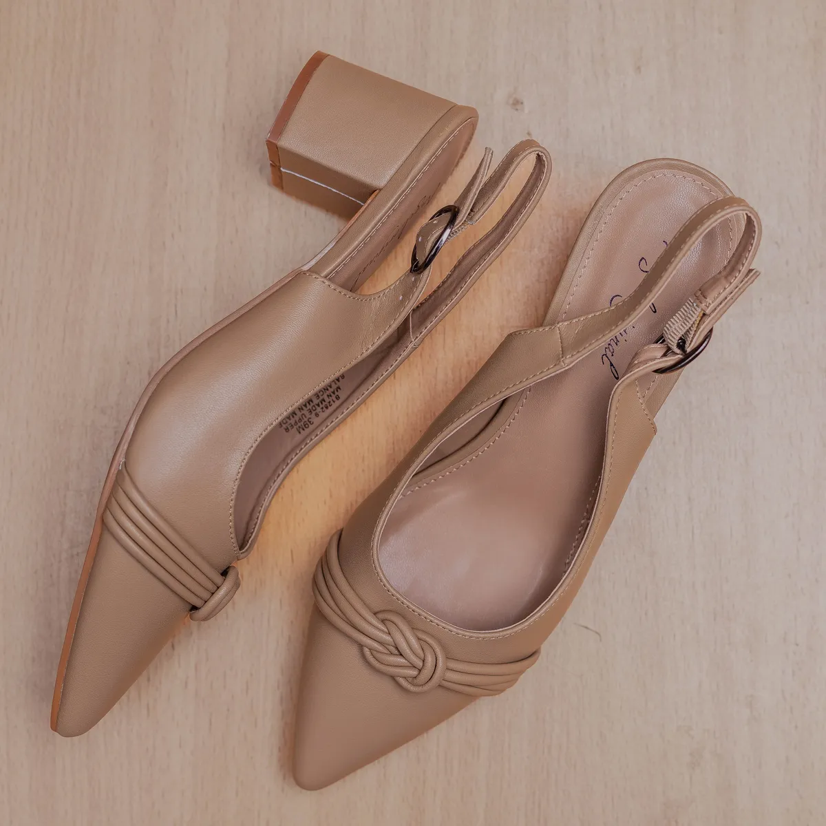 Charcoal Textured Bow Wedges